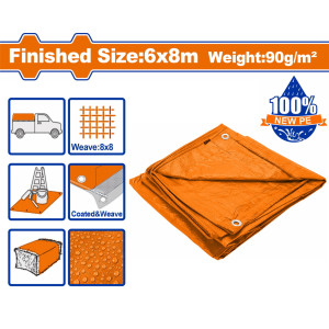 WADFOW Μουσαμάς αδιάβροχος 90gr/m2 6X8m WTQ0968