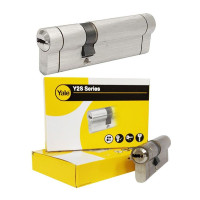 YALE Κύλινδροι  Y2S 110 (45-65) νίκελ 2πλής εισόδου Y2S0KD4565F0000