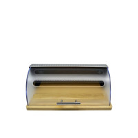 ANKOR Ψωμιέρα με καπάκι από bamboo 39x28.5x16cm 812455