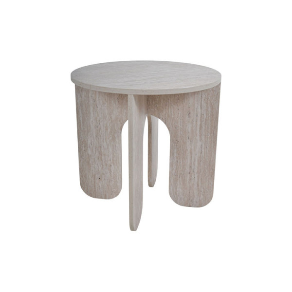  ANKOR Τραπέζι ξύλινο με όψη φυσικής πέτρας 50x50x50εκ 851690