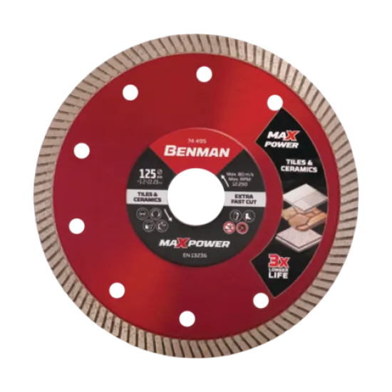 BENMAN Διαμαντόδισκος turbo cut ceramic Φ115 74494