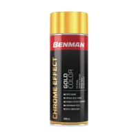 SPRAY BENMAN Σπρεϊ  χρωμέ  χρώμα χρυσό 400ml CHROME EFFECT