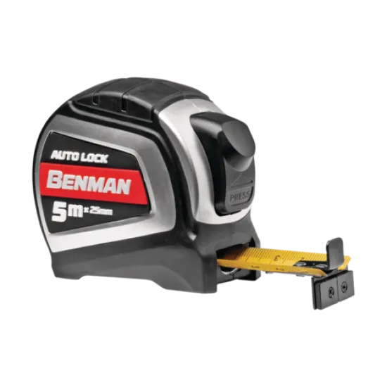  BENMAN Μέτρο ρολό μαγνητικό AUTO LOCK 5MX25MM 70962