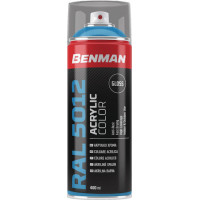 SPRAY BENMAN  χρώματος γυαλιστερό εφέ light blue 400ml RAL5012 28515