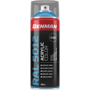SPRAY BENMAN  χρώματος γυαλιστερό εφέ light blue 400ml RAL5012 28515