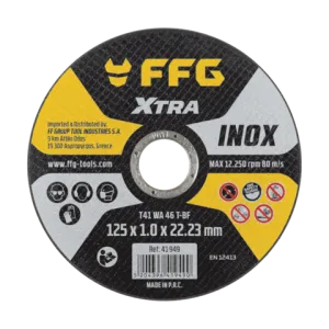FF GROUP Δίσκος κοπής σιδήρου INOX 180X2.0mm 41950