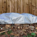  GRASHER Αδιάβροχος Μουσαμάς - Τέντα 2x3m 250gr/m² με κρίκους γκρι 103847