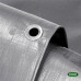  GRASHER Αδιάβροχος Μουσαμάς - Τέντα 2x3m 250gr/m² με κρίκους γκρι 103847