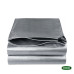  GRASHER Αδιάβροχος Μουσαμάς - Τέντα 2x3m 250gr/m² με κρίκους γκρι 103847