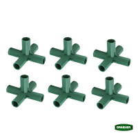 GRASHER Ενωτικά 5 θέσεων γωνία Φ.16mm στηριγμάτων φυτών 6 τμχ 104040