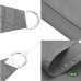 GRASHER Πανί σκίασης oxford αδιάβροχο τετράγωνο 180gr/m² γκρί 5x5m  με κρίκους 104122