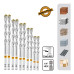 INGCO Διαμαντοτρύπανα 3-10mm 1/4" Hex σετ 12 τεμ AKDL12206