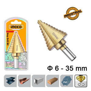 INGCO Τρυπάνι κωνικό με διαβάθμιση 6-35mm AKSDS63503