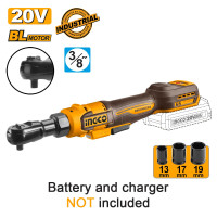 INGCO Καστάνια 3/8" μπαταρίας 20V Li-Ion SOLO CDRLI206521