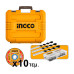 INGCO Σετ Δράπανο 66NM & Τροχός 1200W & 2X4.0AH 20V CKLI20256E