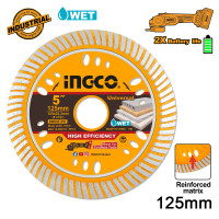INGCO Διαμαντόδισκος Λεπτός Δομικών Υλικών 125mm x 1.6mm DMD061251