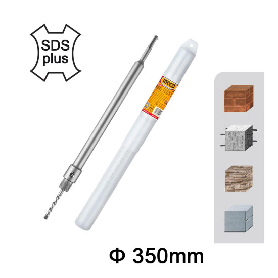 INGCO Άξονας προέκτασης ποτηροκορώνας 350mm HCBA13501