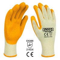 INGCO Γάντια εργασίας Β.Τ. αντιολισθητικό Latex XL HGVL05-XL