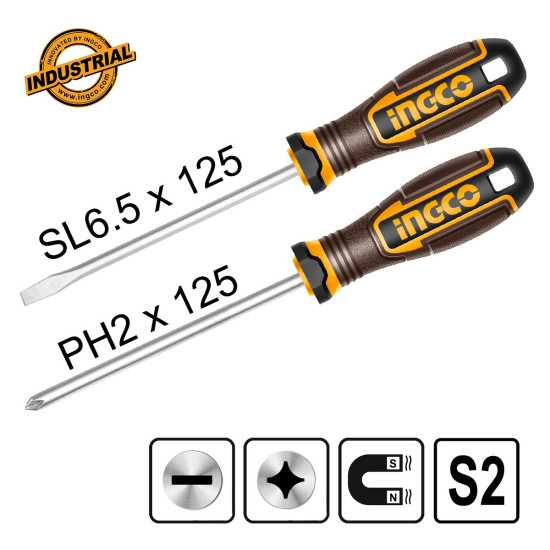 INGCO Κατσαβίδια σετ 2 τεμ HKSDS0228