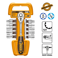 INGCO Καρυδάκια 3/8" Σετ 12 τεμ. HKTS38122