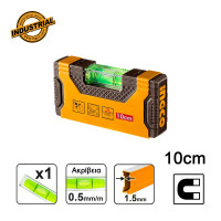 INGCO Αλφάδι μίνι μαγνητικό 10cm HMSL05101