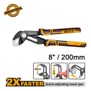 INGCO Γκαζοτανάλια Ρυθμιζόμενη (Fast Adjustment) 8"/200mm HPP38208
