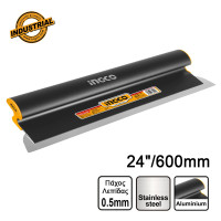 INGCO Σπάτουλα στοκαρίσματος - ξύστρα inox 24"/600mm με λαβή αλουμινίου HSCL02401