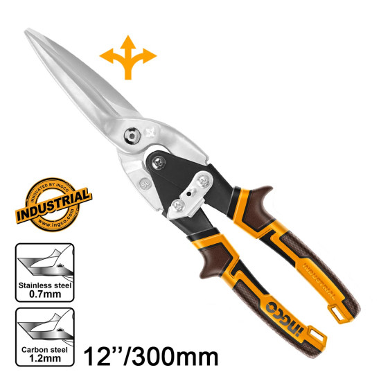 INGCO Λαμαρινοψάλιδο μακρύ 12'' 300mm HTSN0112S