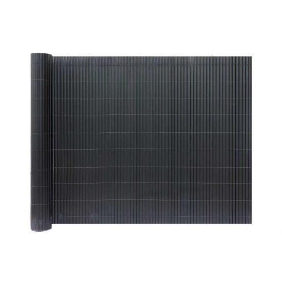 SIDIRELA Καλαμωτή διπλής όψης pvc 1.5x3m γκρι  E-4525