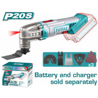 TOTAL Πολυεργαλείο μπατ. Li-ion 20V χωρίς μπαταρία & φορτιστή TMLI2022