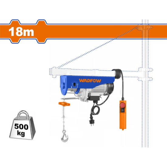 WADFOW Ηλεκτρικό παλάγκο 800W 250/500Kg 18m WETH1A01
