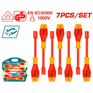 TOTAL Σετ κατσαβίδια καρυδάκια 1000V VDE 7 ΤΕΜ THKISD0701